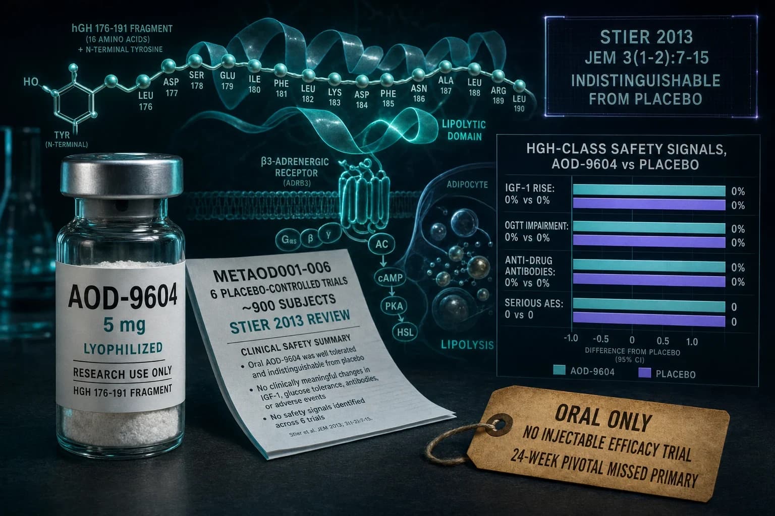 AOD-9604 Side Effects: What the Human Trials Actually Reported
