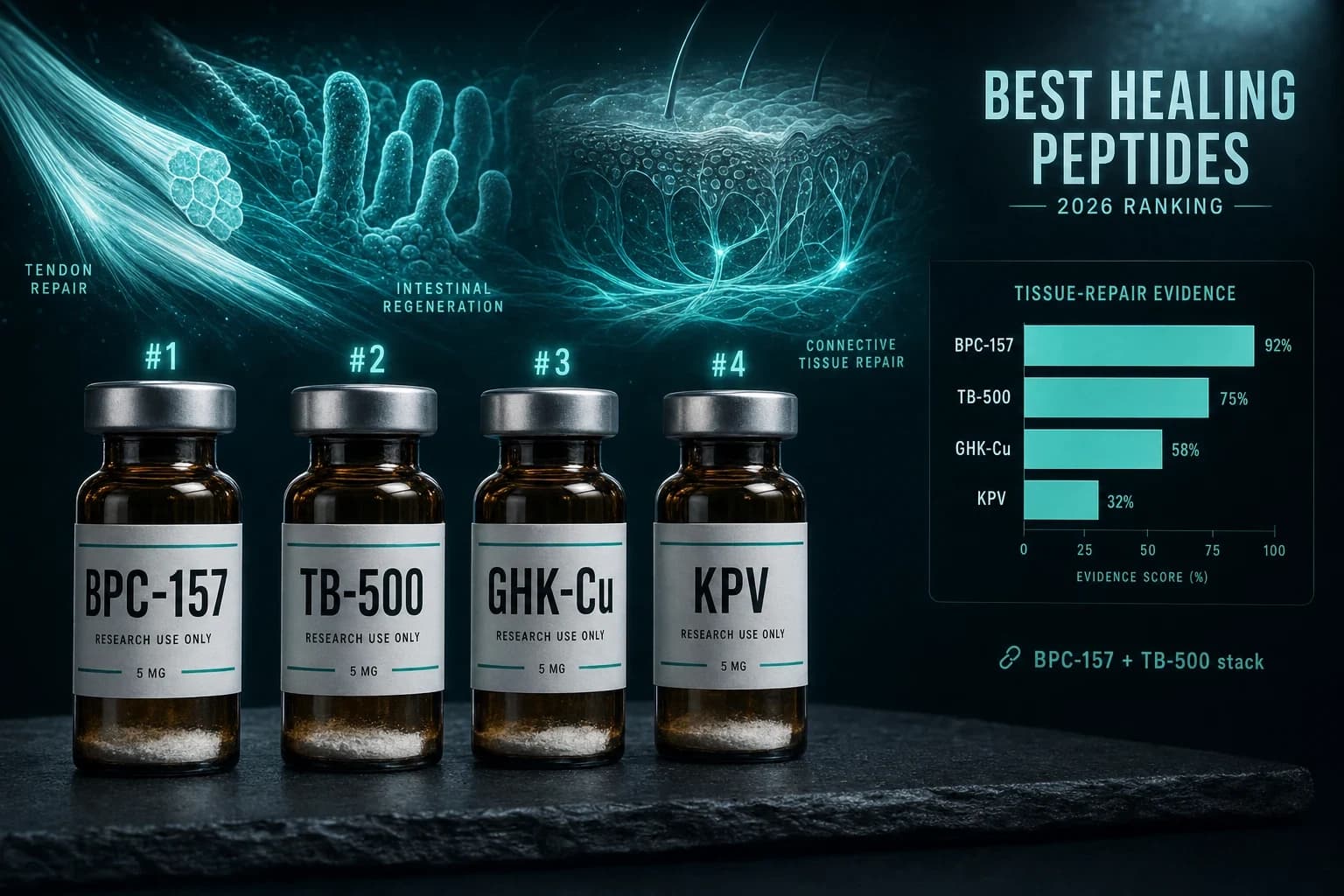 Best Peptides for Healing and Recovery: The 2026 Research Ranking