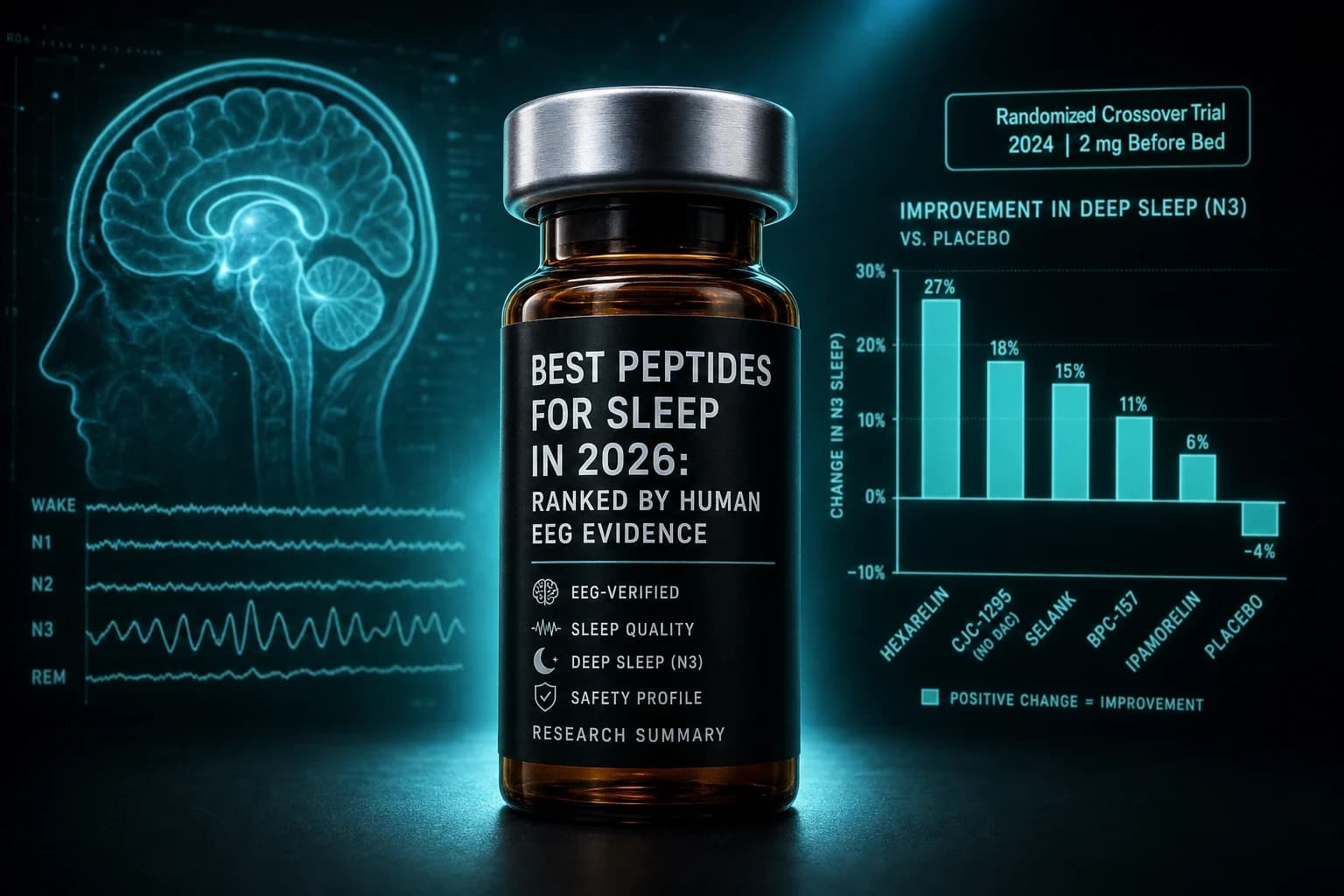 Best Peptides for Sleep in 2026: Ranked by Human EEG Evidence