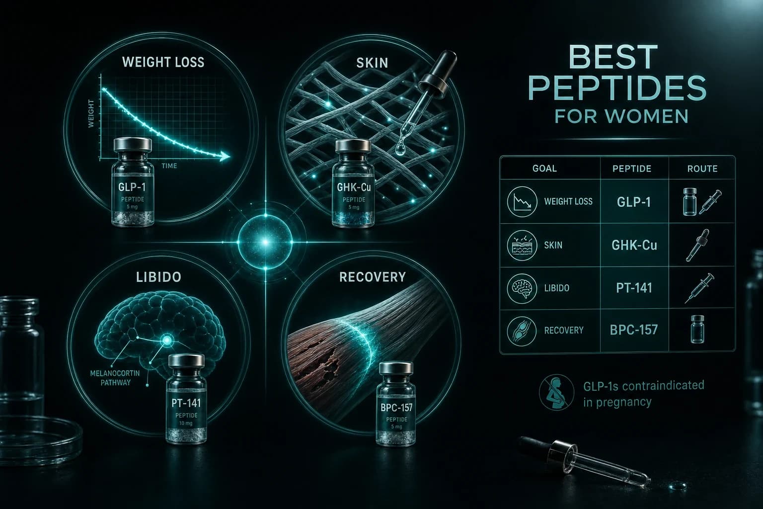 The Best Peptides for Women: Weight Loss, Skin, Libido & Recovery