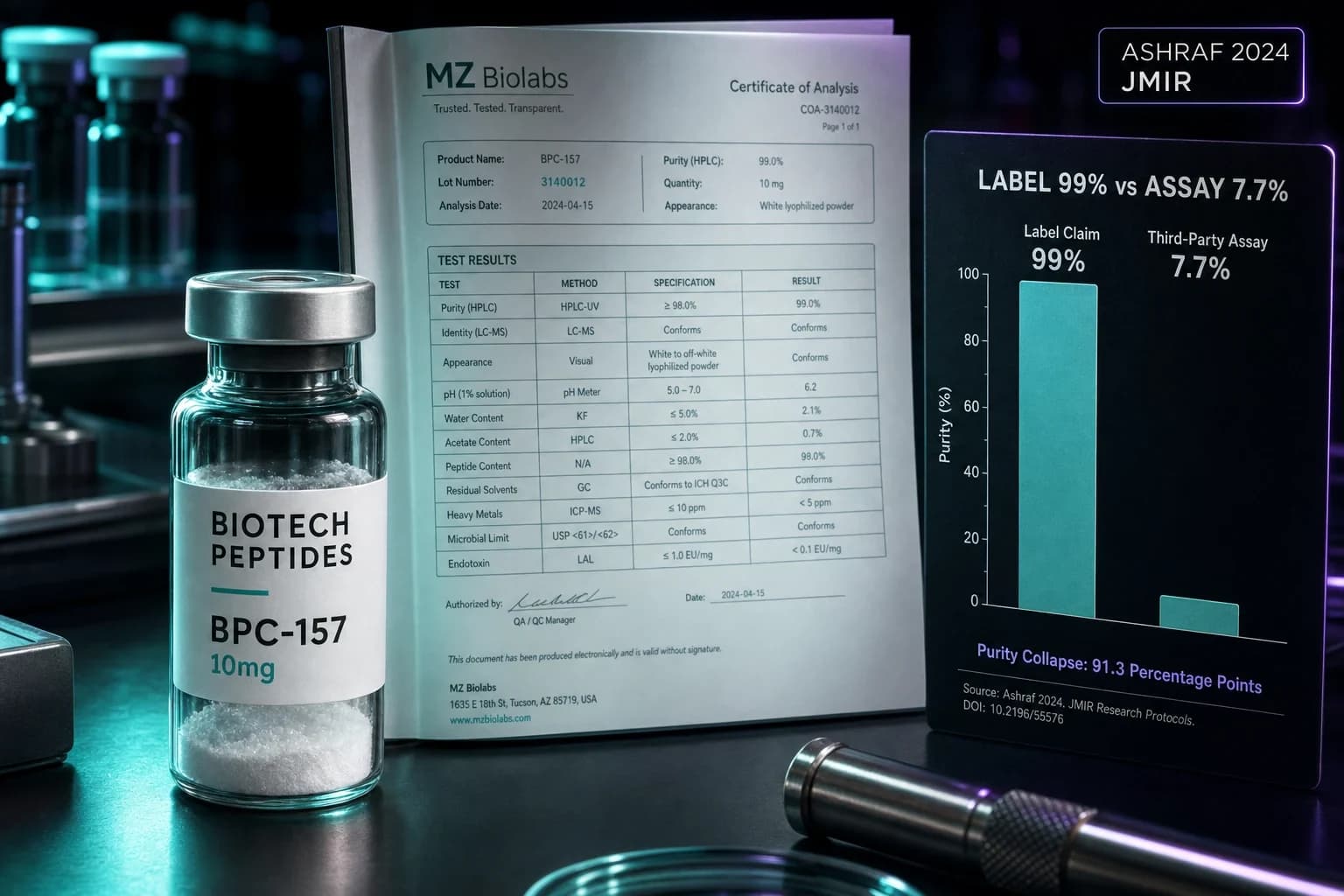Biotech Peptides Review 2026: COAs, Ashraf Paper, Verdict