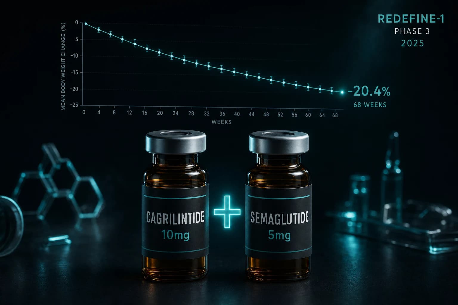 CagriSema: Cagrilintide + Semaglutide REDEFINE 1 Results