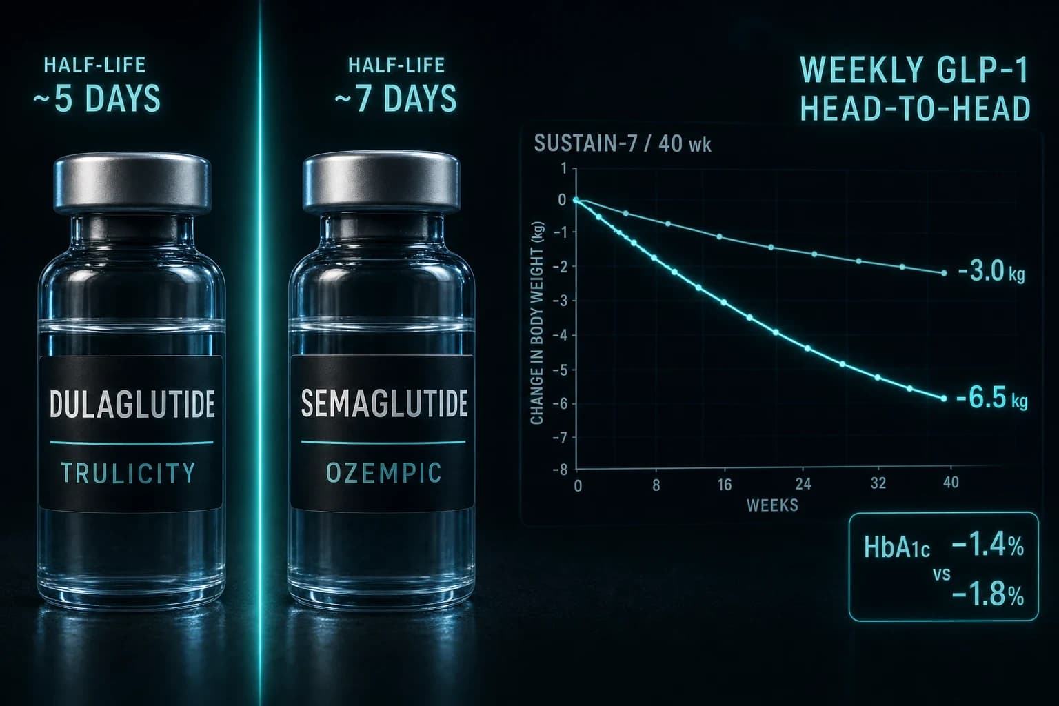 Dulaglutide vs Semaglutide: Trulicity vs Ozempic Compared