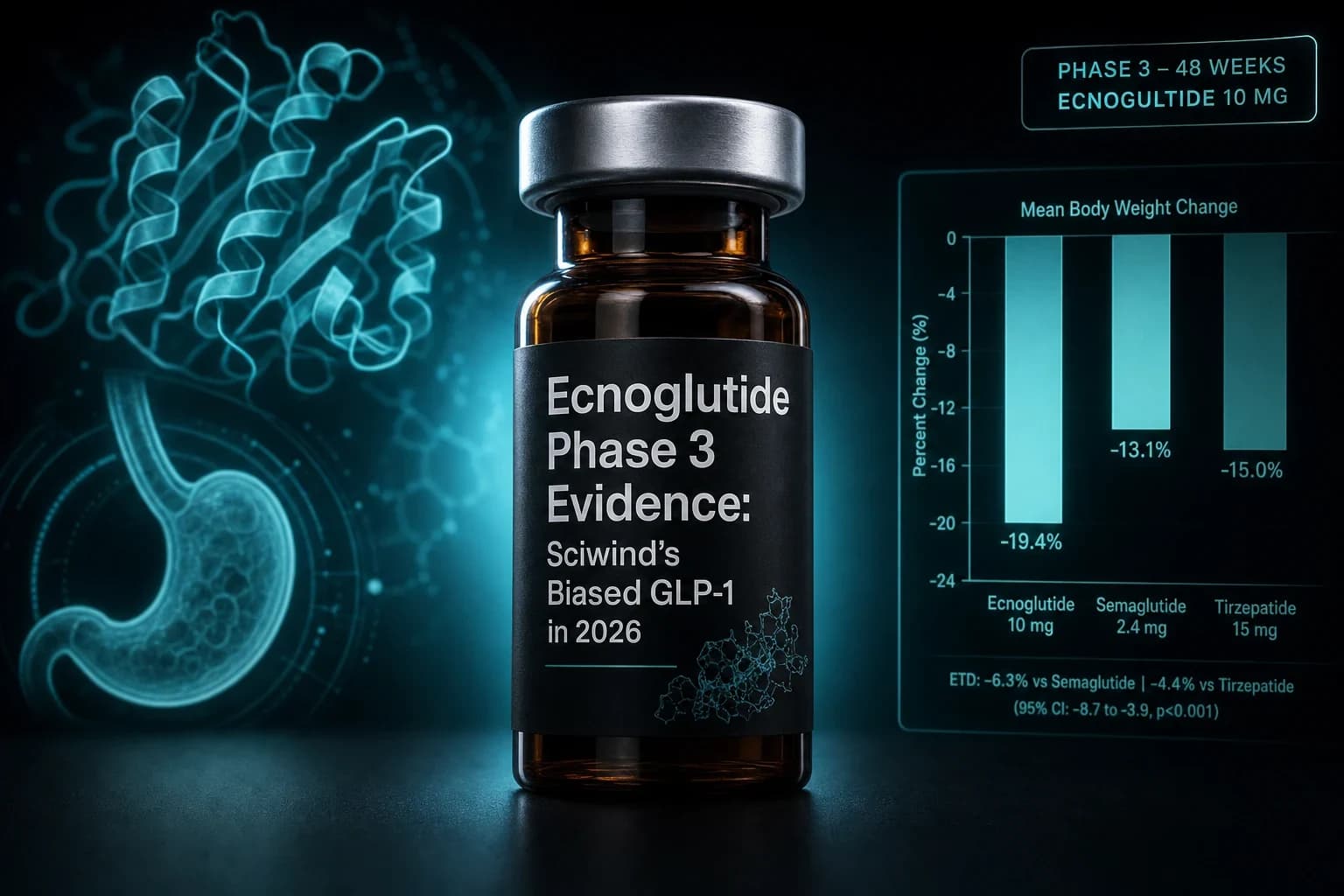 Ecnoglutide Phase 3 Evidence: Sciwind's Biased GLP-1 in 2026