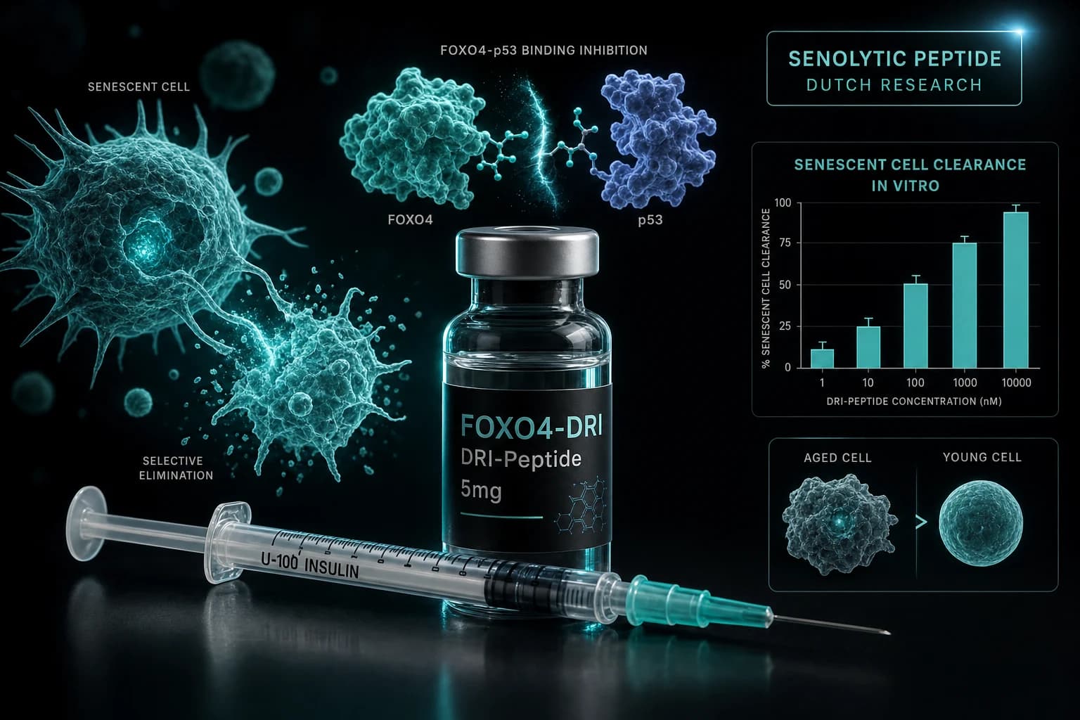 FOXO4-DRI: Senolytic Peptide Research and the Demaria Lab Evidence