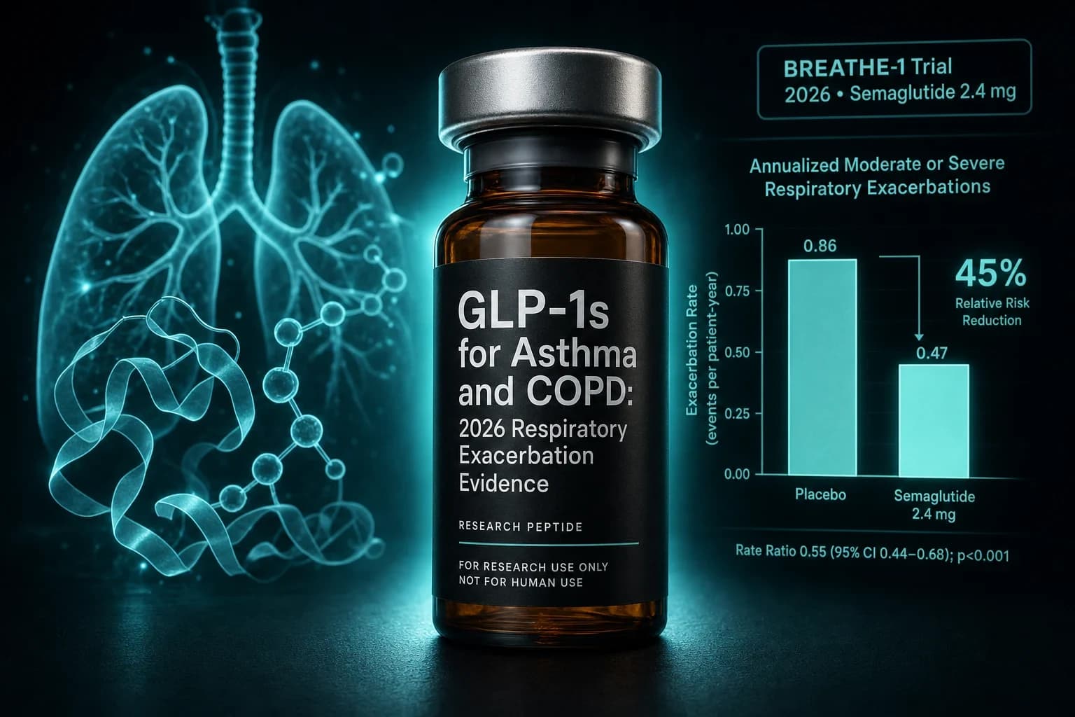 GLP-1s for Asthma and COPD: 2026 Respiratory Exacerbation Evidence