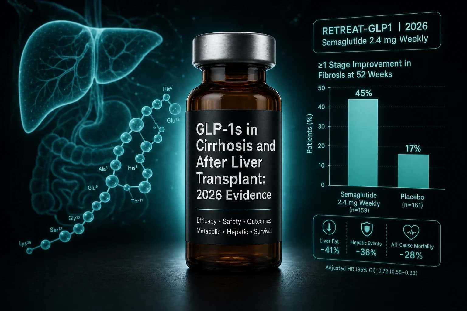 GLP-1s in Cirrhosis and After Liver Transplant: 2026 Evidence