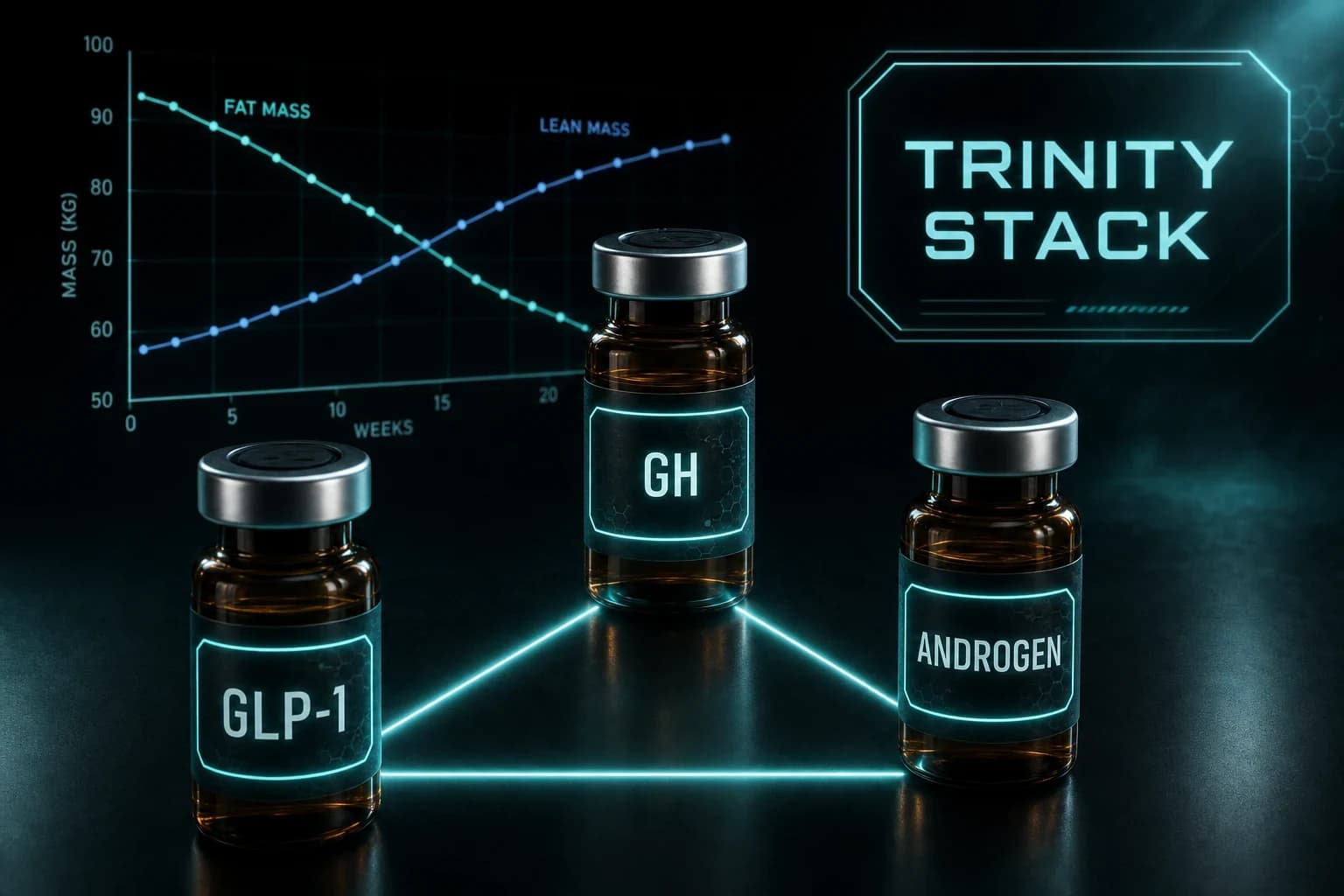 The Trinity Physique Stack: GLP-1, GH and Androgens