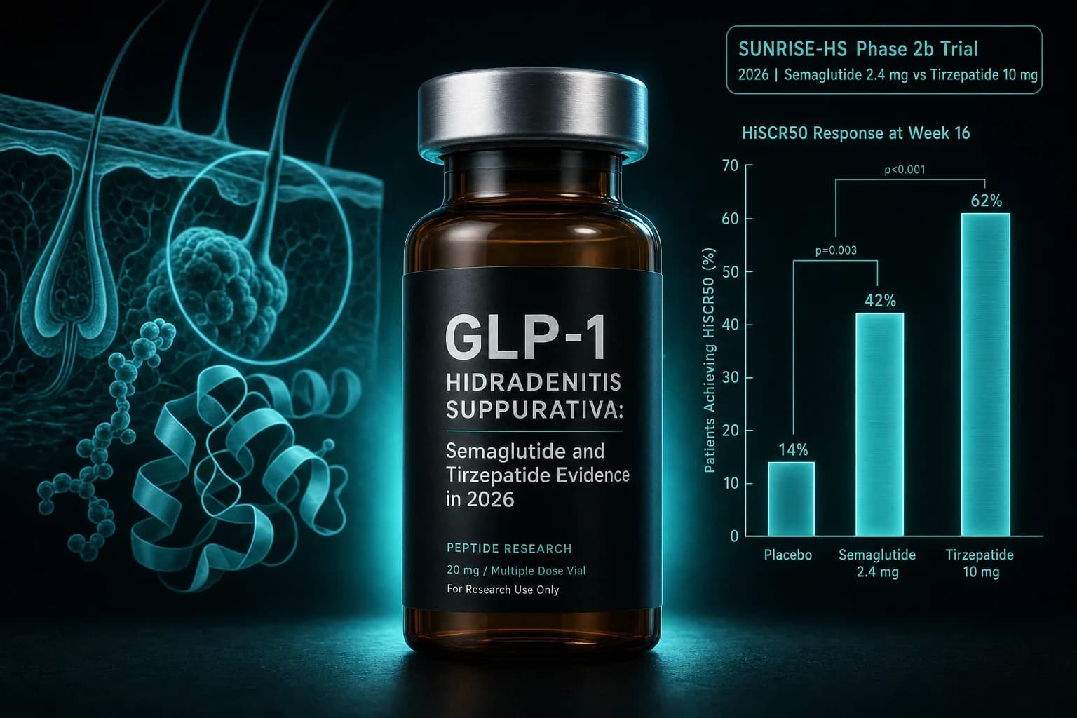 GLP-1 Hidradenitis Suppurativa: Semaglutide and Tirzepatide Evidence in 2026