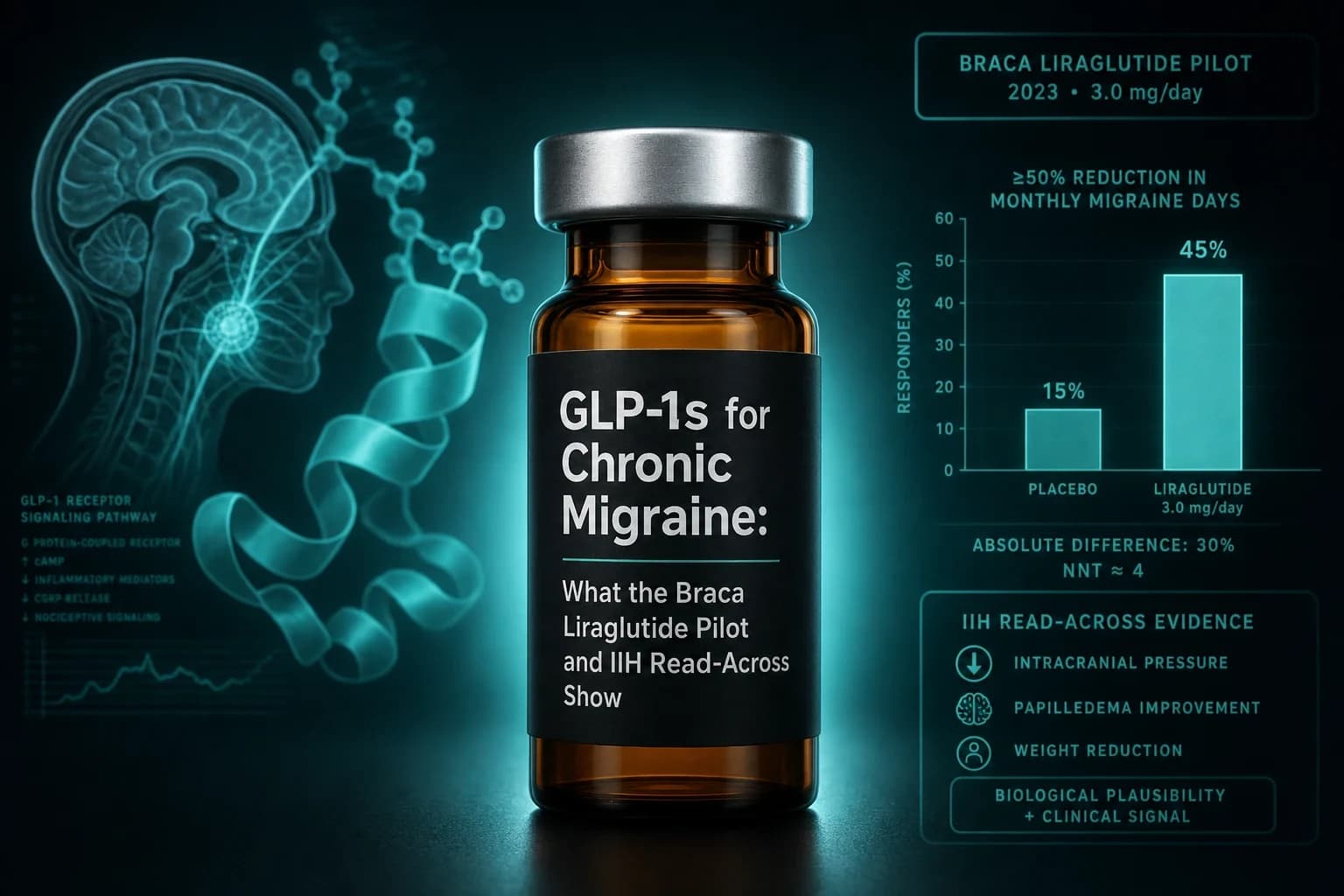 GLP-1s for Chronic Migraine: What the Braca Liraglutide Pilot and IIH Read-Across Show