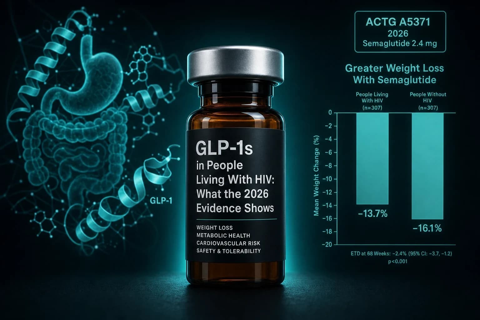 GLP-1s in People Living With HIV: What the 2026 Evidence Shows