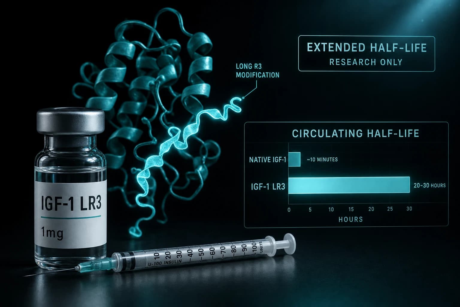 IGF-1 LR3: Research Dosing Protocol and Long-Half-Life Properties