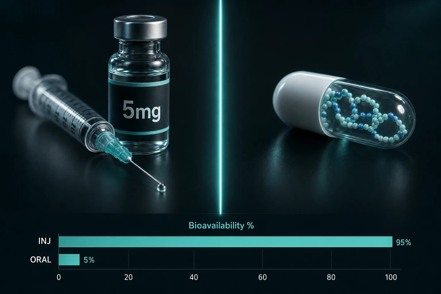 Injectable vs Oral Peptides: Bioavailability and What Matters
