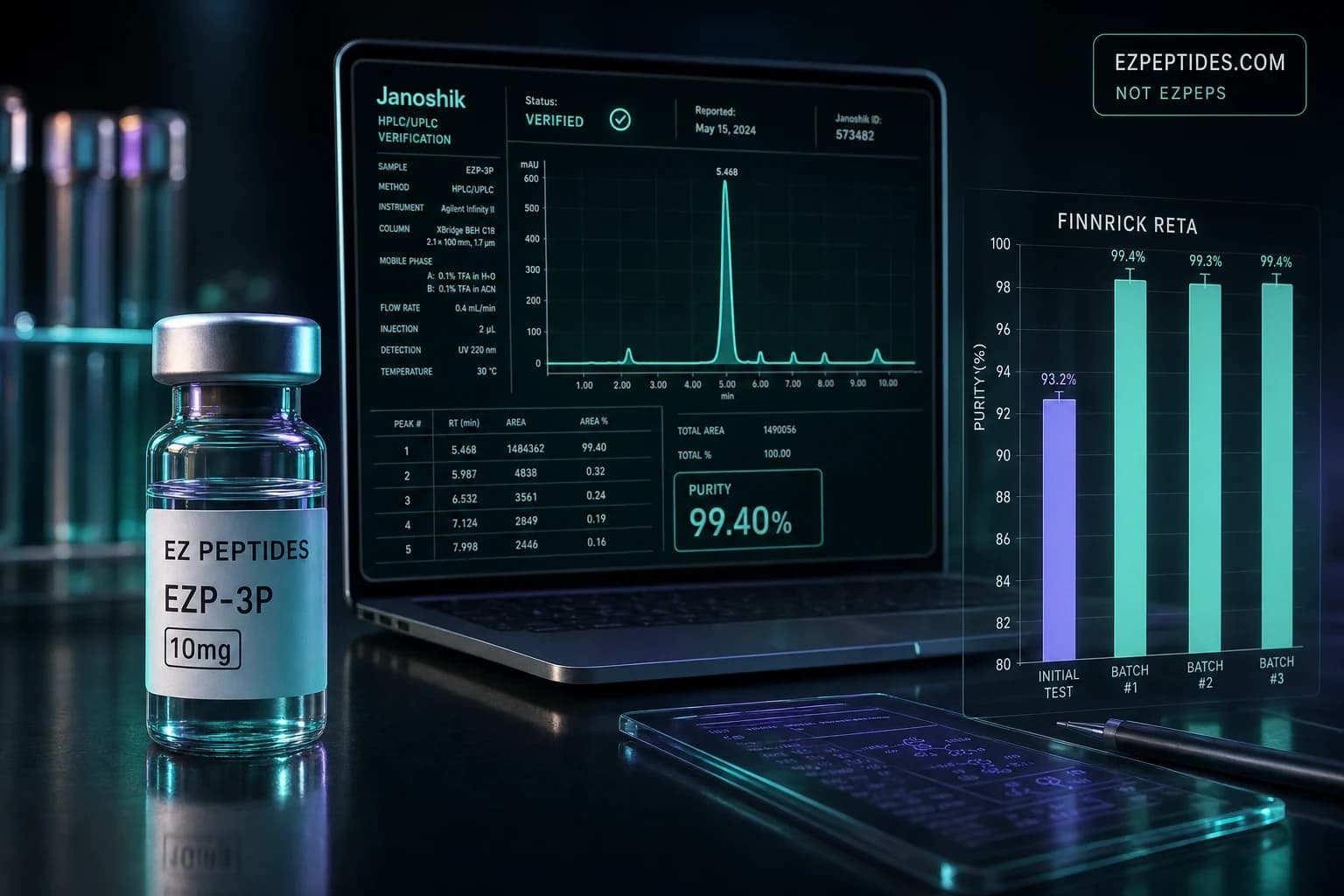 Is EZ Peptides Legit? 2026 Janoshik and Finnrick Audit