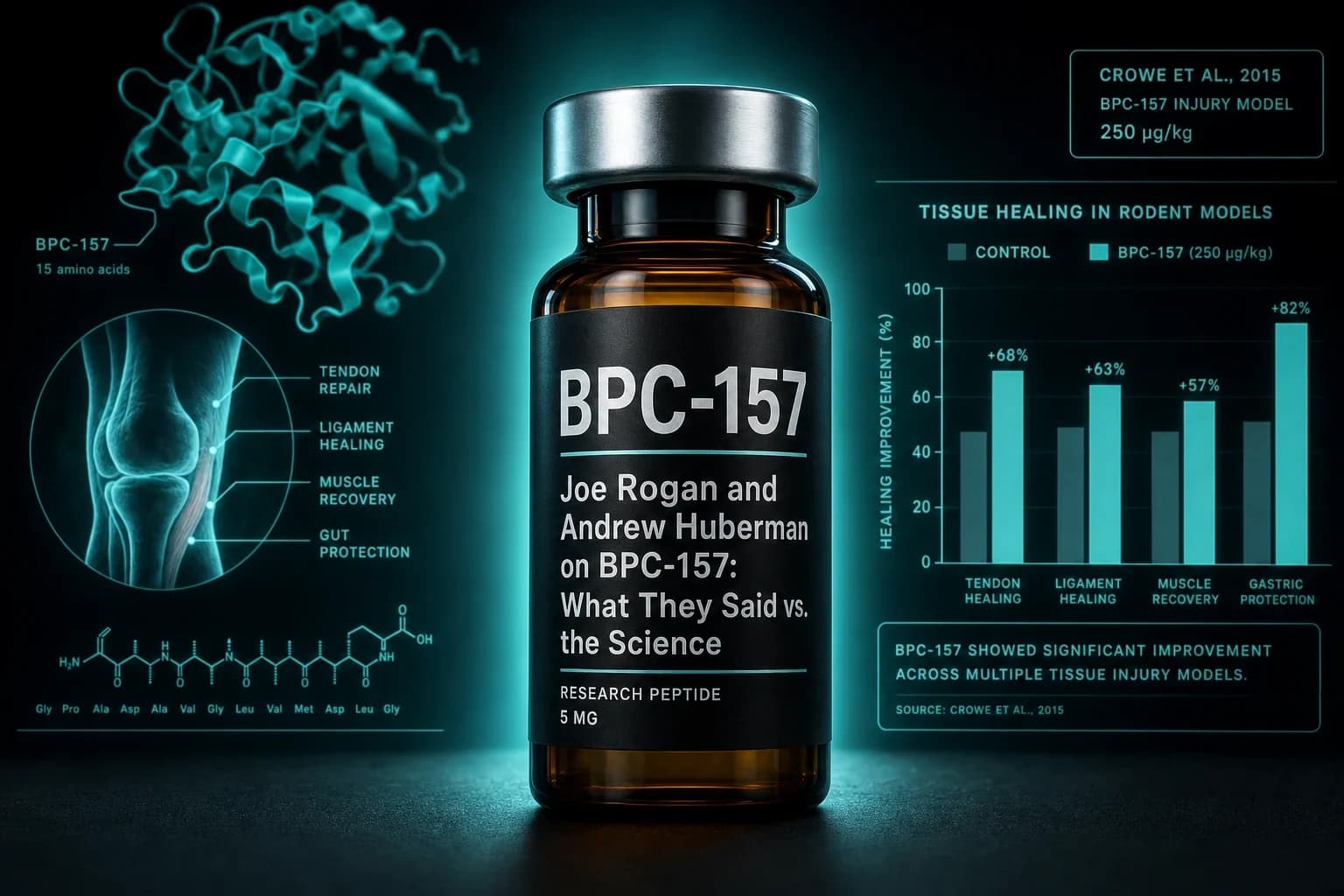 Joe Rogan and Andrew Huberman on BPC-157: What They Said vs. the Science
