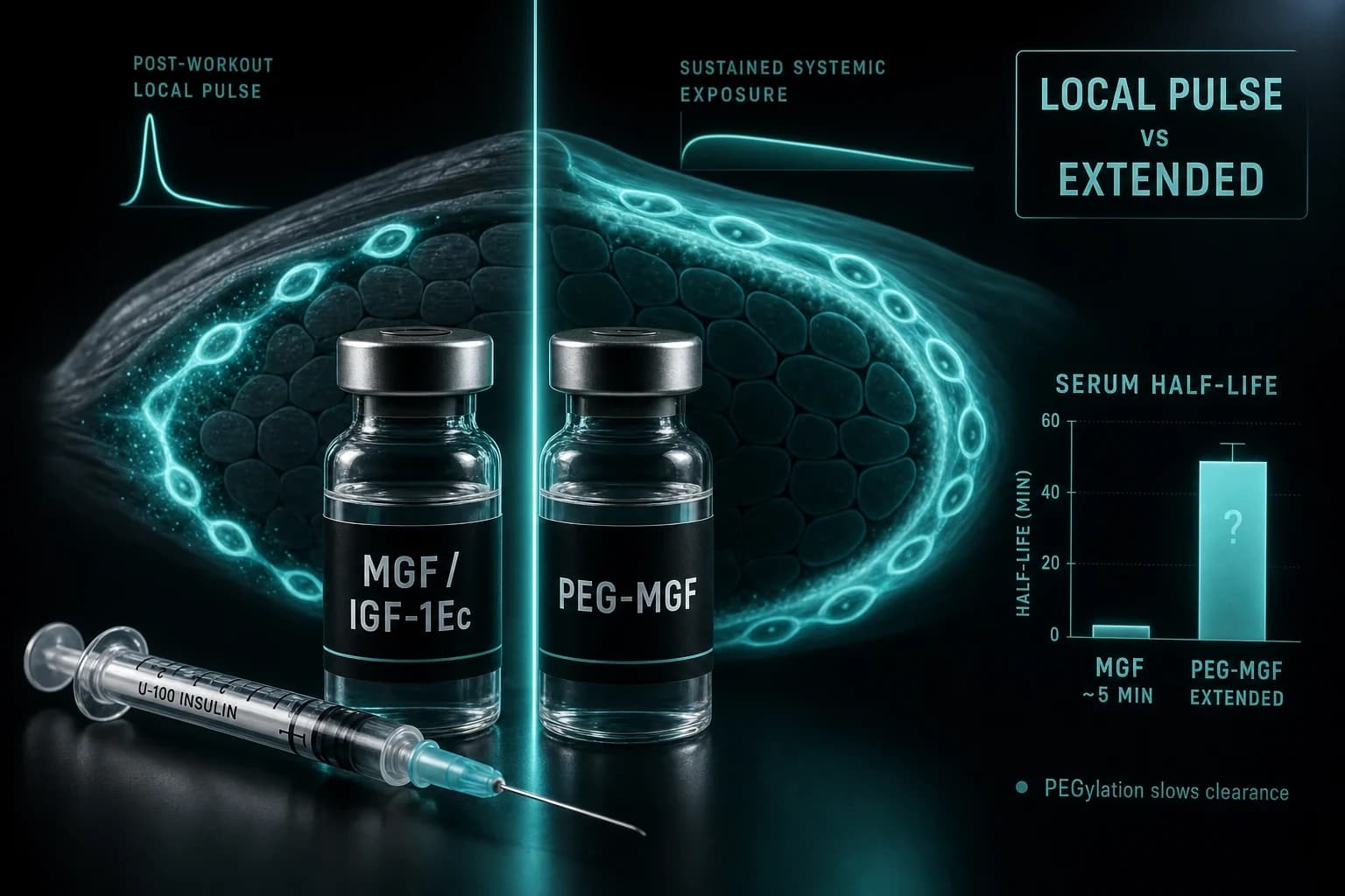 MGF vs PEG-MGF: Local Pulse vs Extended Muscle Repair
