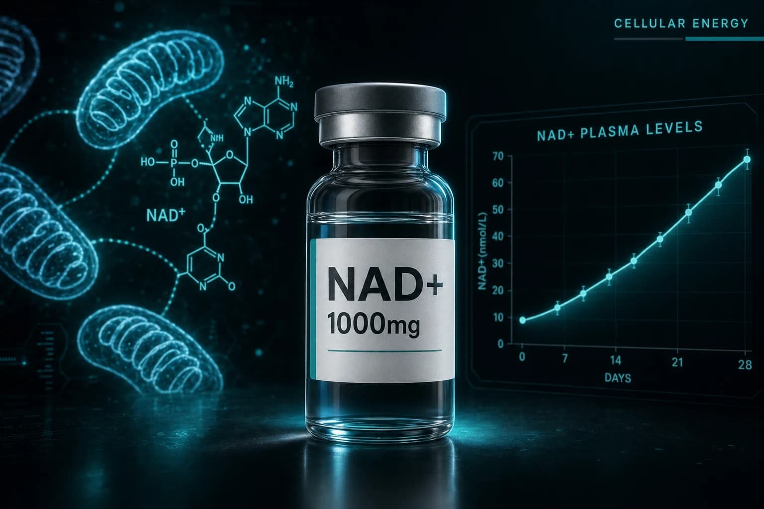 NAD+ Injection Protocol: Dosing, Timing, and What the Research Shows