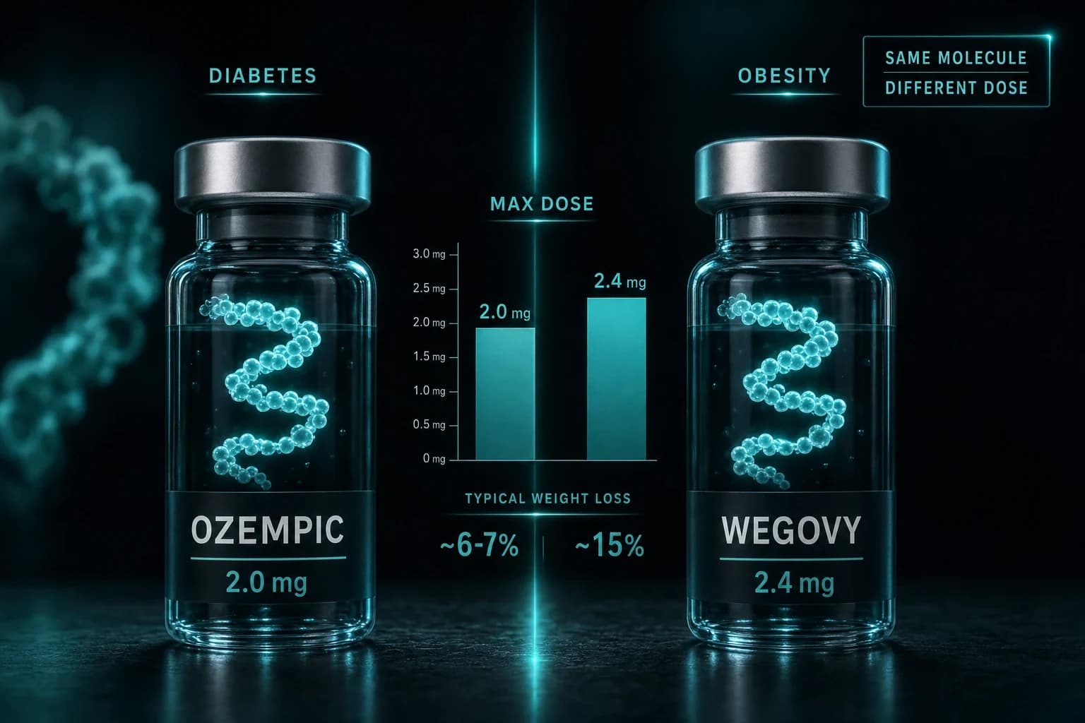 Ozempic vs Wegovy: Same Semaglutide, Different Dose