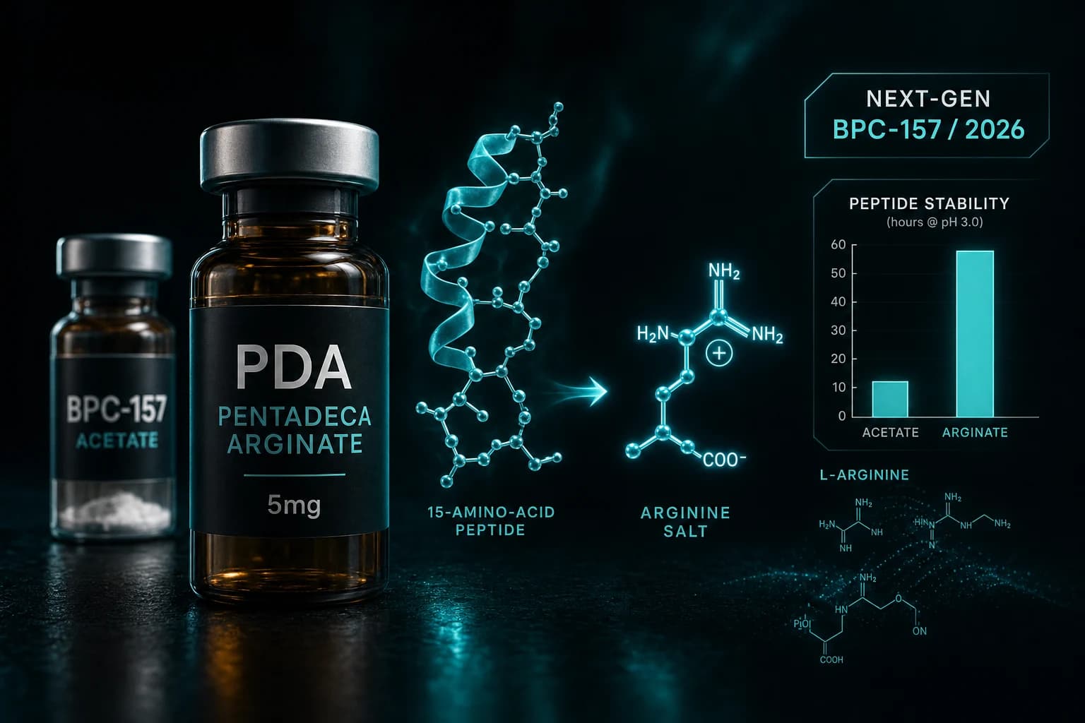 Pentadeca Arginate (PDA): The BPC-157 Successor Evidence Audit