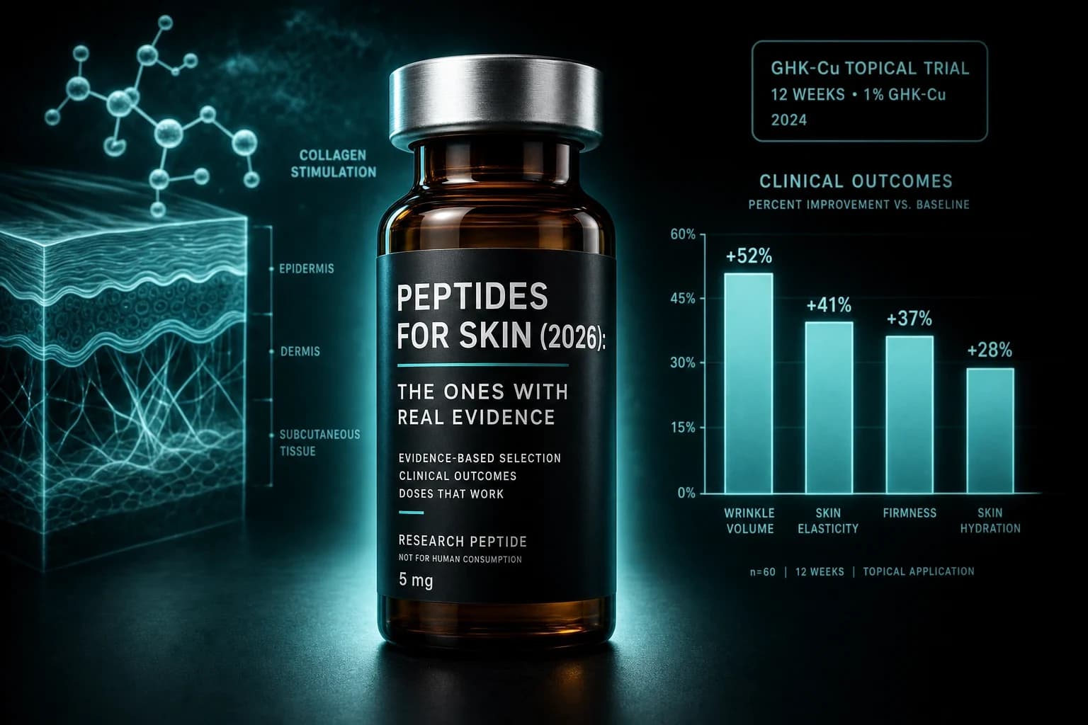 Peptides for Skin (2026): The Ones With Real Evidence