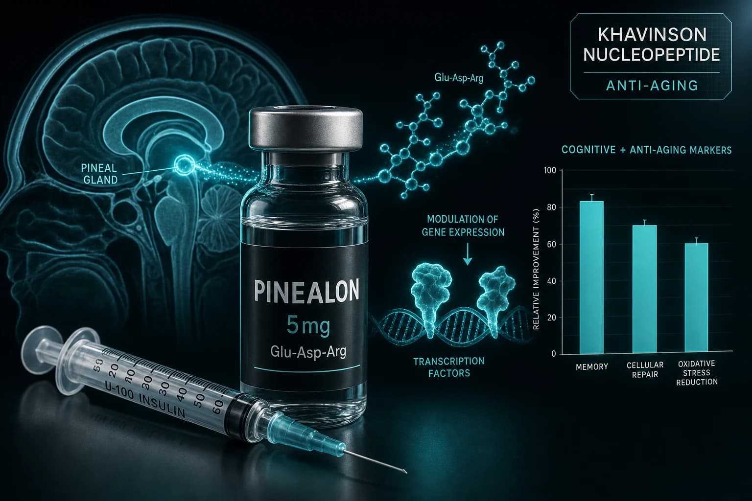 Pinealon: Khavinson Nucleopeptide and Anti-Aging Research