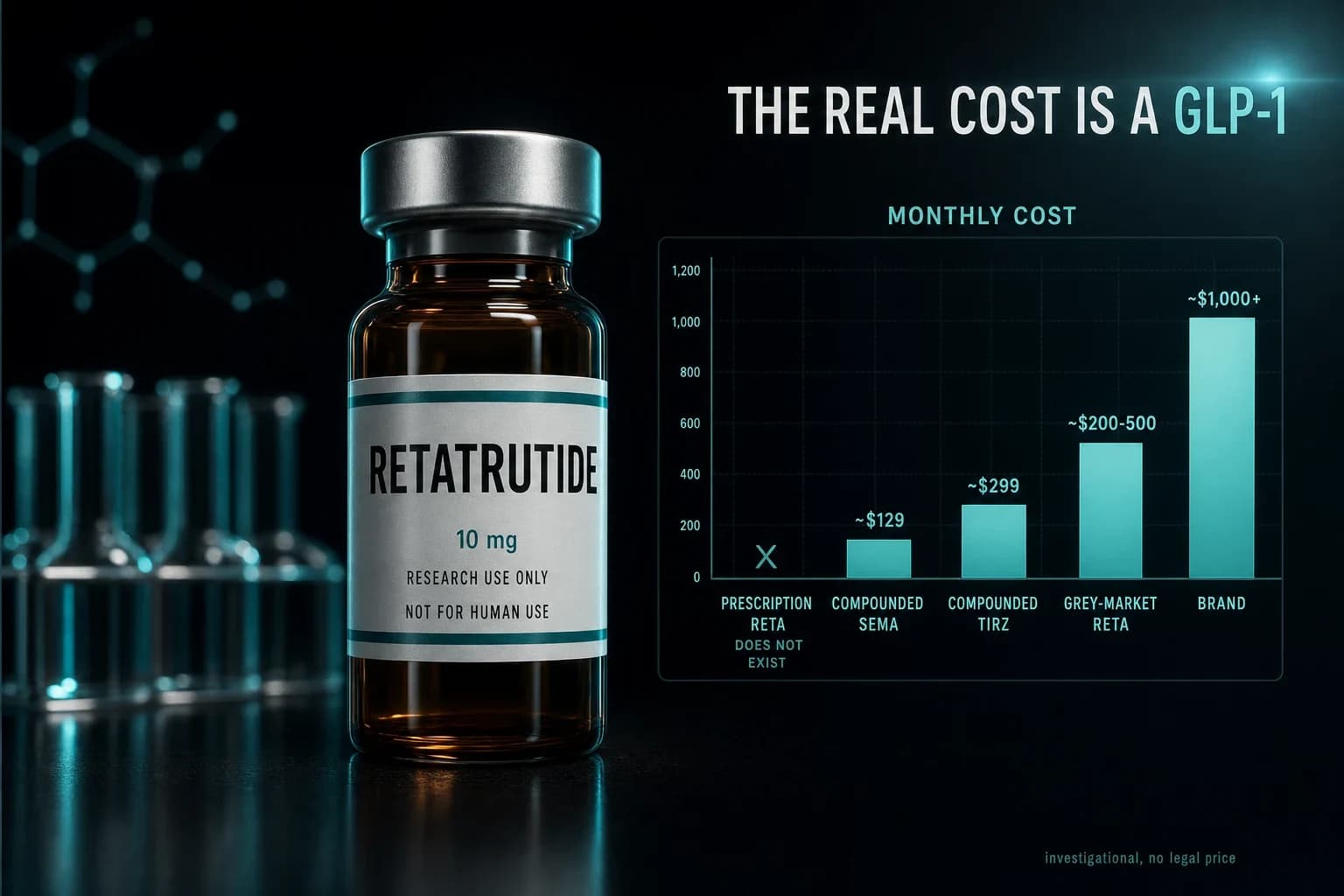 Retatrutide Cost in 2026: What It Actually Costs (and Why the Real Answer Is a GLP-1)