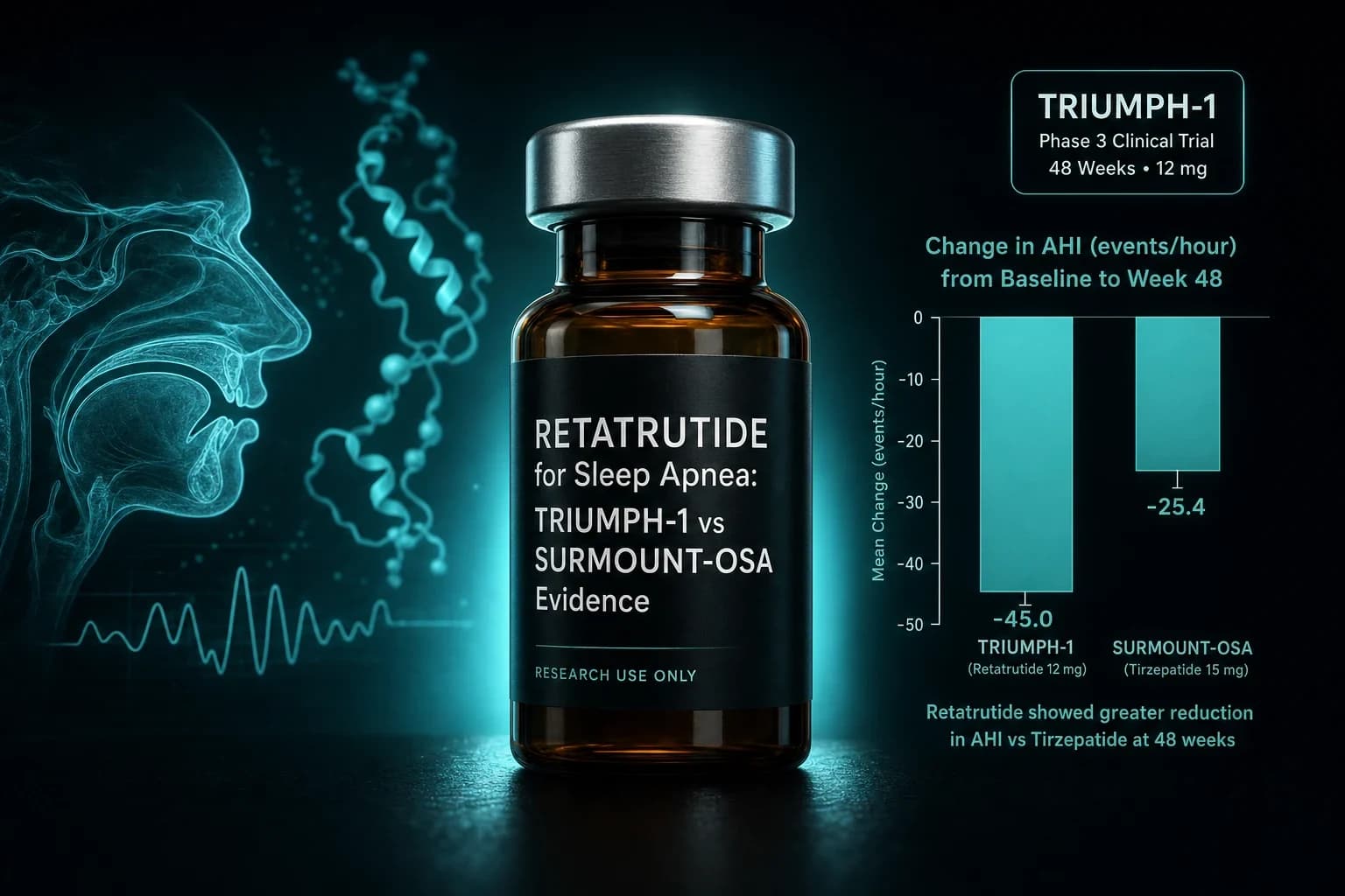 Retatrutide for Sleep Apnea: TRIUMPH-1 vs SURMOUNT-OSA Evidence