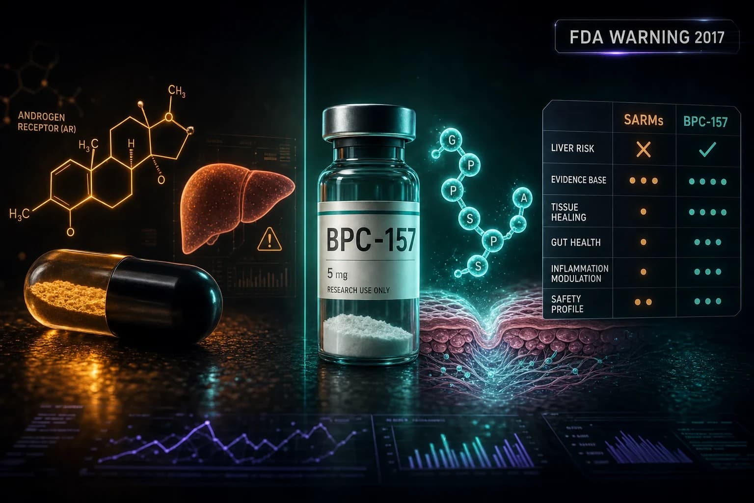 SARMs vs Peptides: What Actually Separates Them in 2026