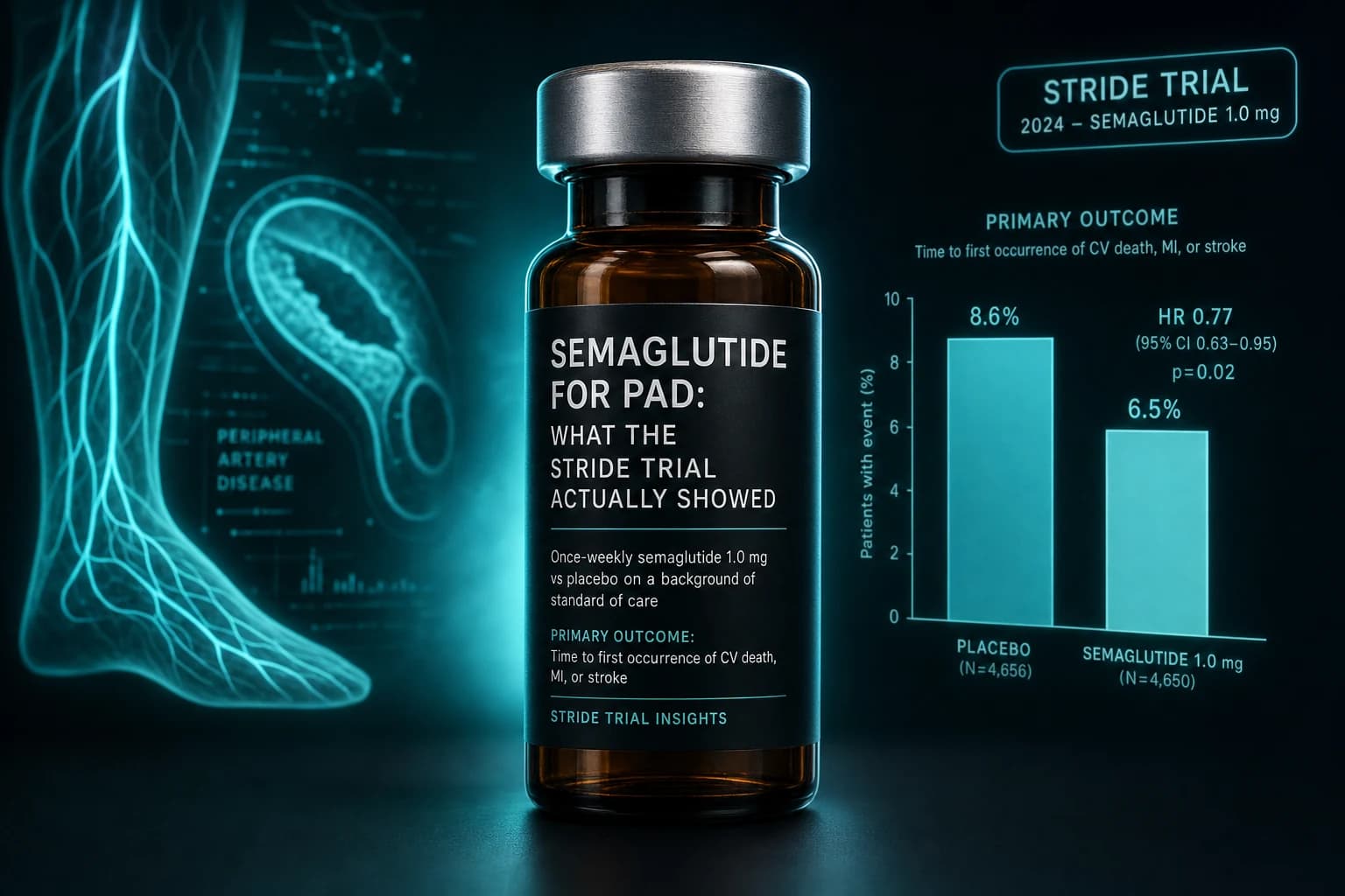 Semaglutide for PAD: What the STRIDE Trial Actually Showed