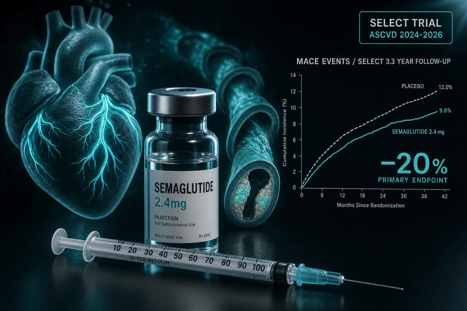 Semaglutide SELECT Trial: 20% MACE Reduction in ASCVD Explained