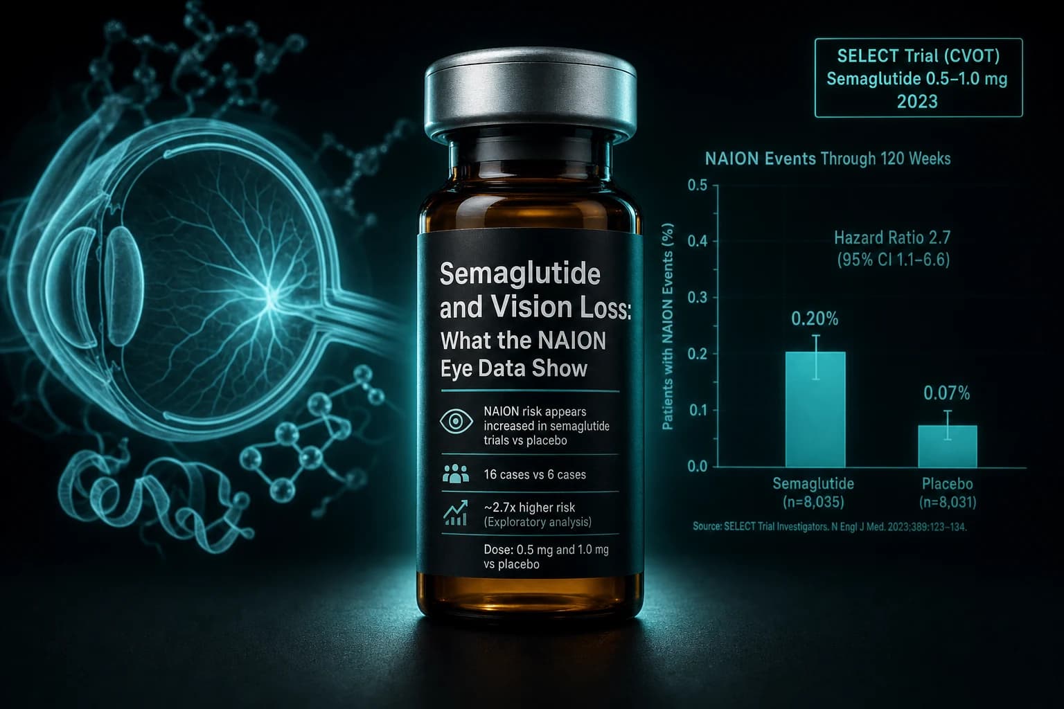 Semaglutide and Vision Loss: What the NAION Eye Data Show