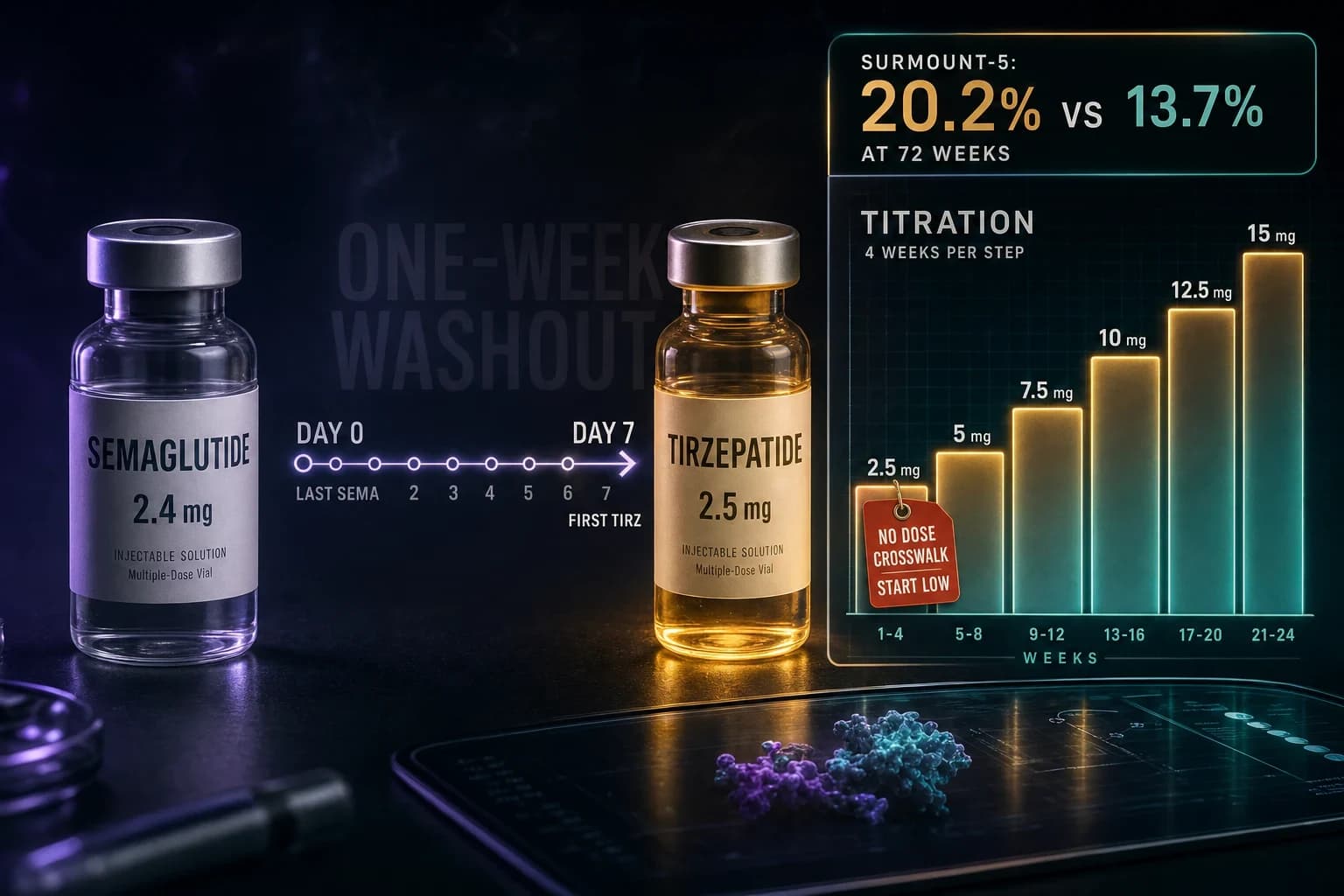 Switching From Semaglutide to Tirzepatide: The 2026 Timing, Dose Map, and Titration Plan