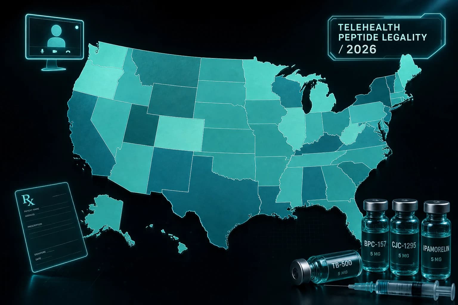 Telehealth Peptide Prescriptions: State-by-State Legality 2026