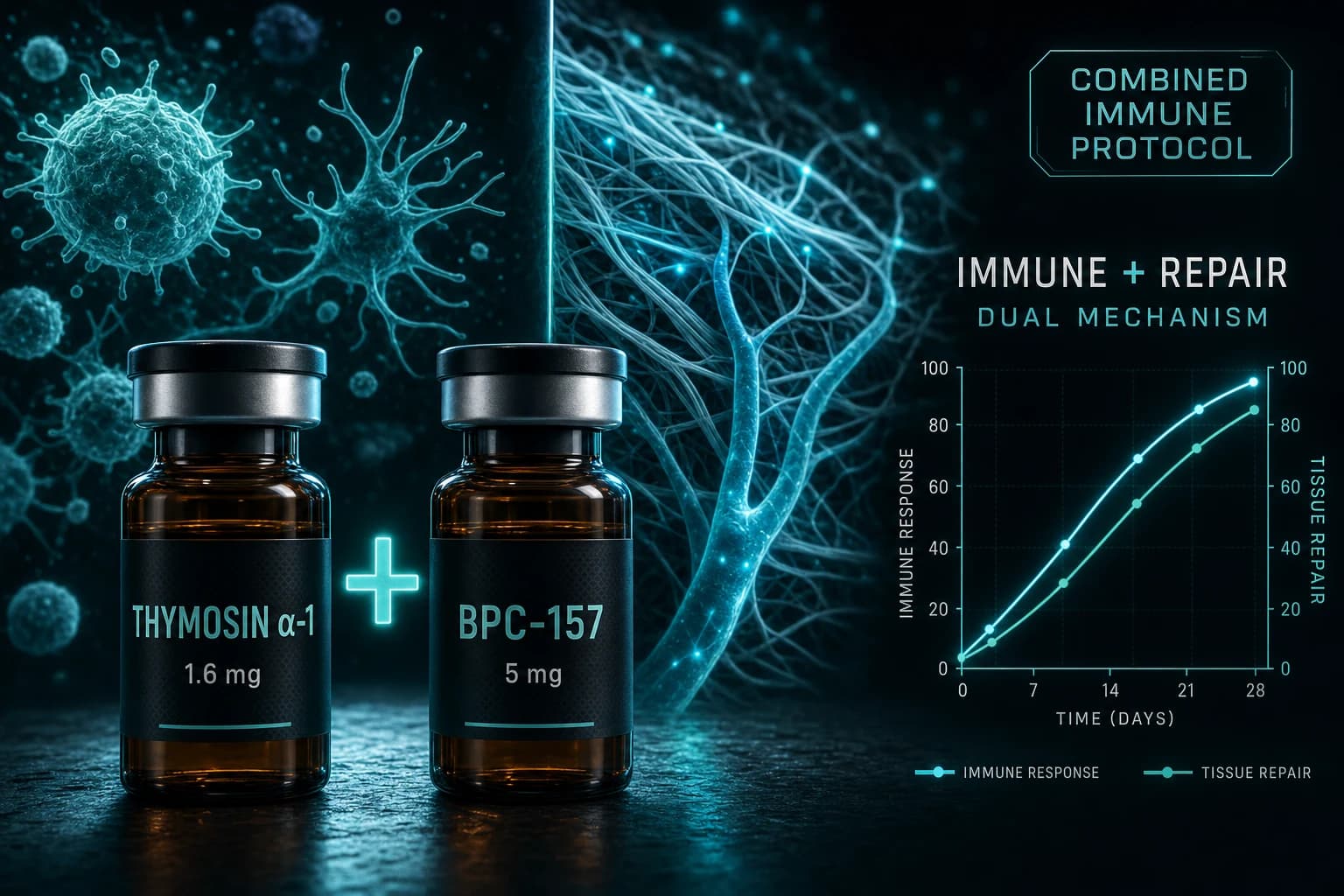 Thymosin α-1 + BPC-157: Combined Immune and Recovery Protocol