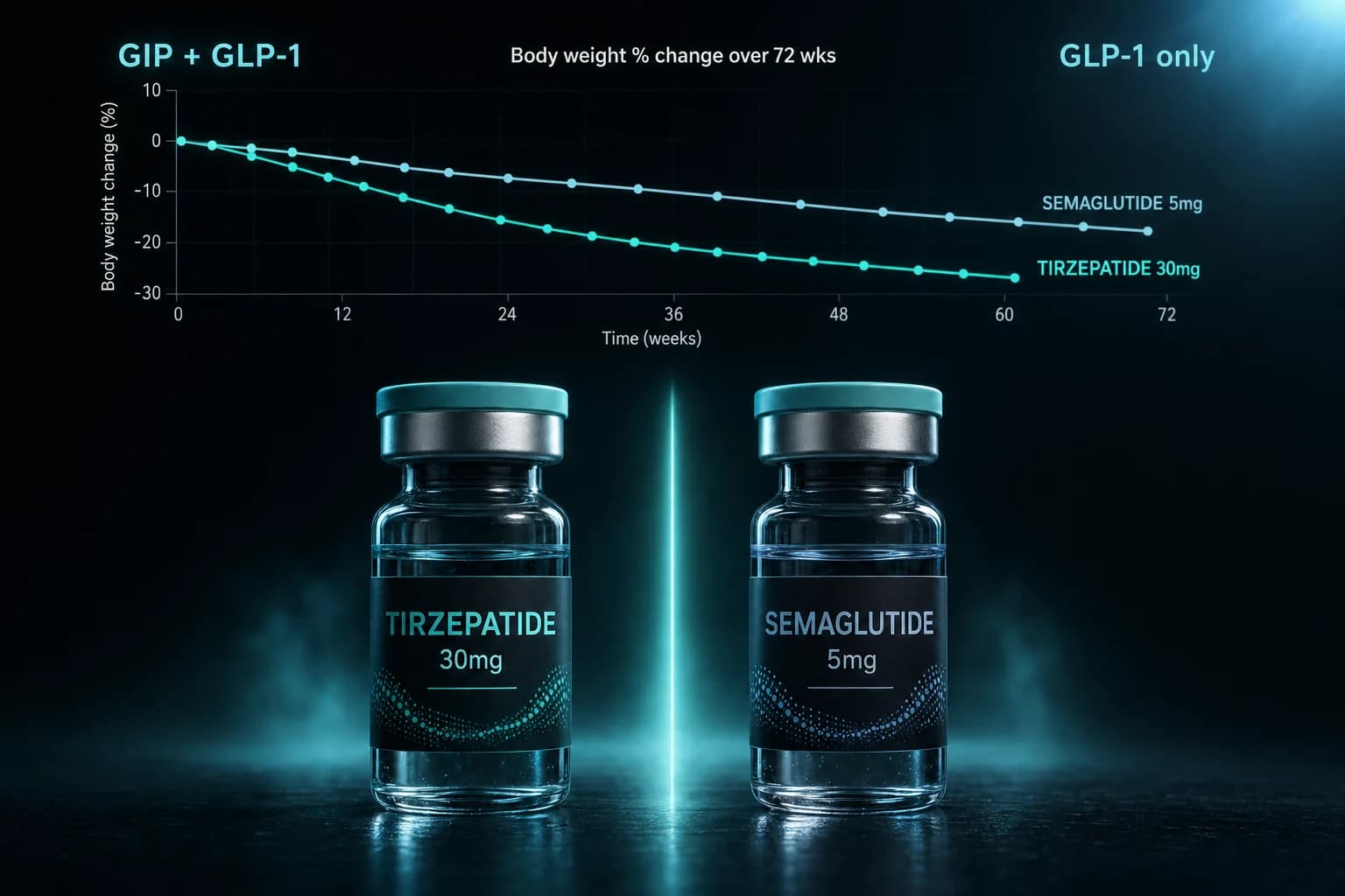Tirzepatide vs Semaglutide: The 2026 Head-to-Head