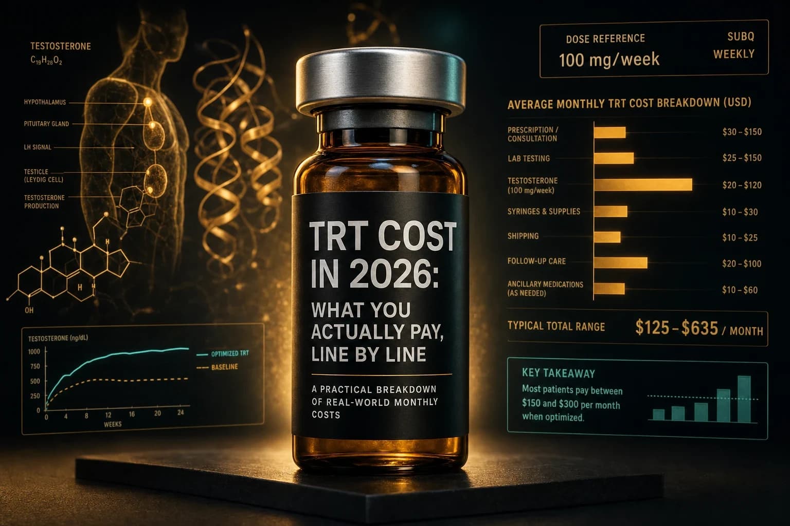 TRT Cost in 2026: What You Actually Pay, Line by Line