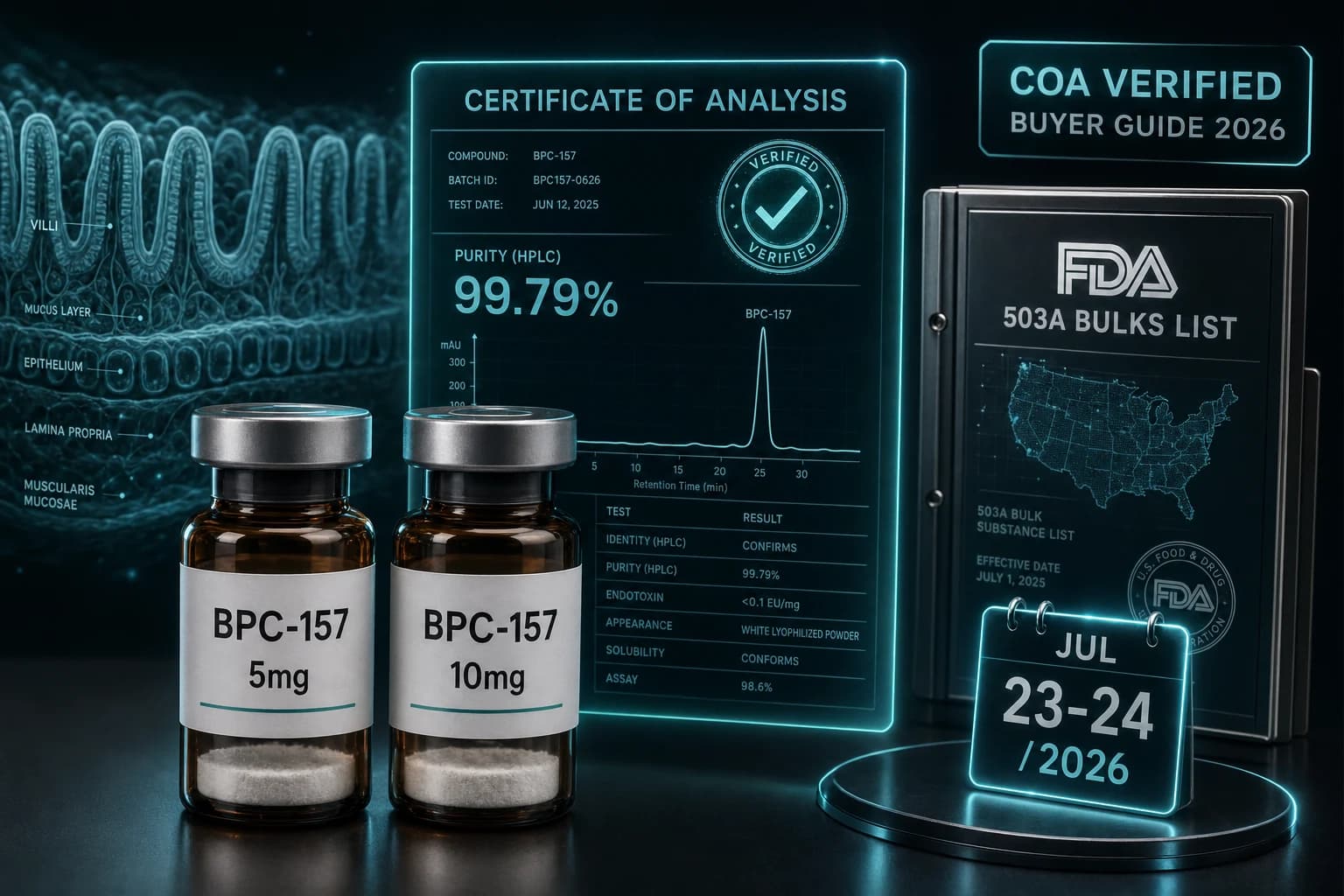 Where to Buy BPC-157 in 2026: Verified COA & Vendor Guide