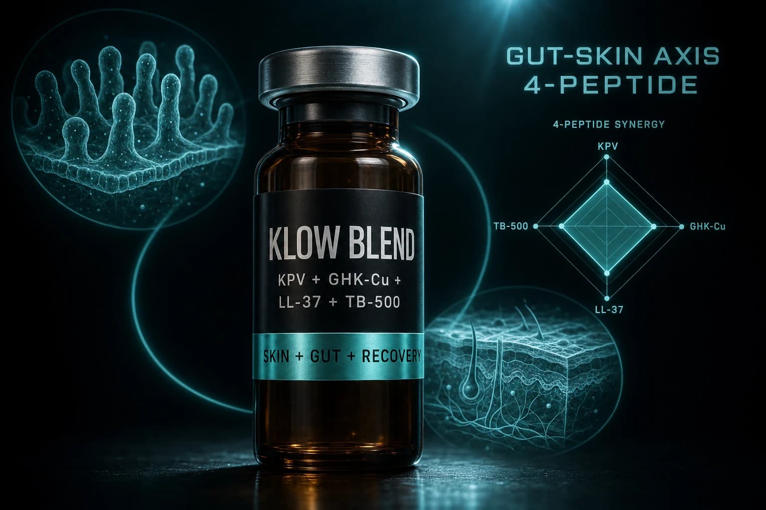 KLOW Blend pre-mixed peptide stack